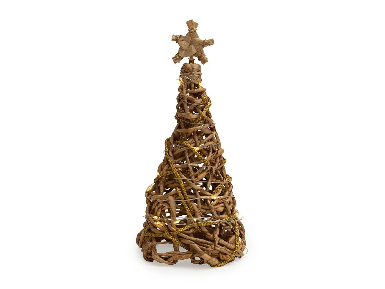 Banana Rope Star Top Christmas Tree – Handcrafted Eco-Friendly Festive - Image 4