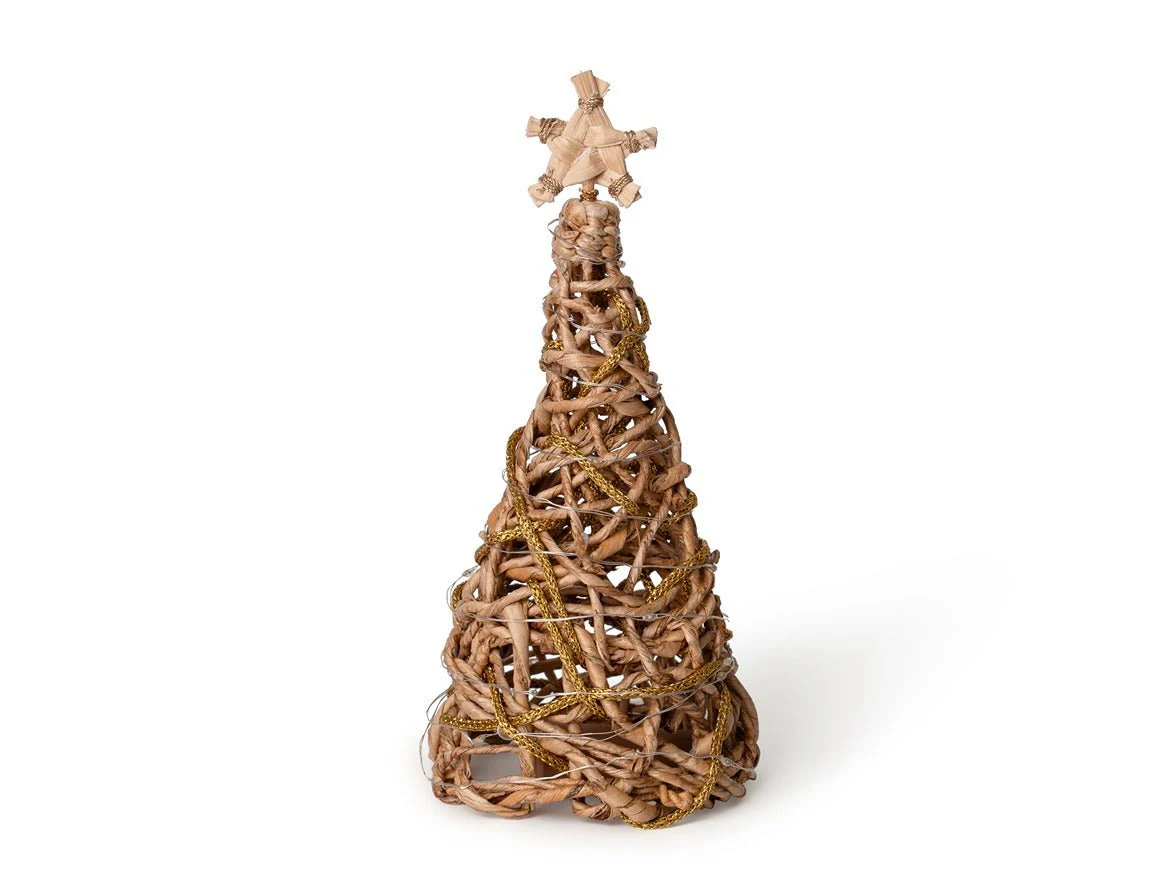 Banana Rope Star Top Christmas Tree – Handcrafted Eco-Friendly Festive - Image 8