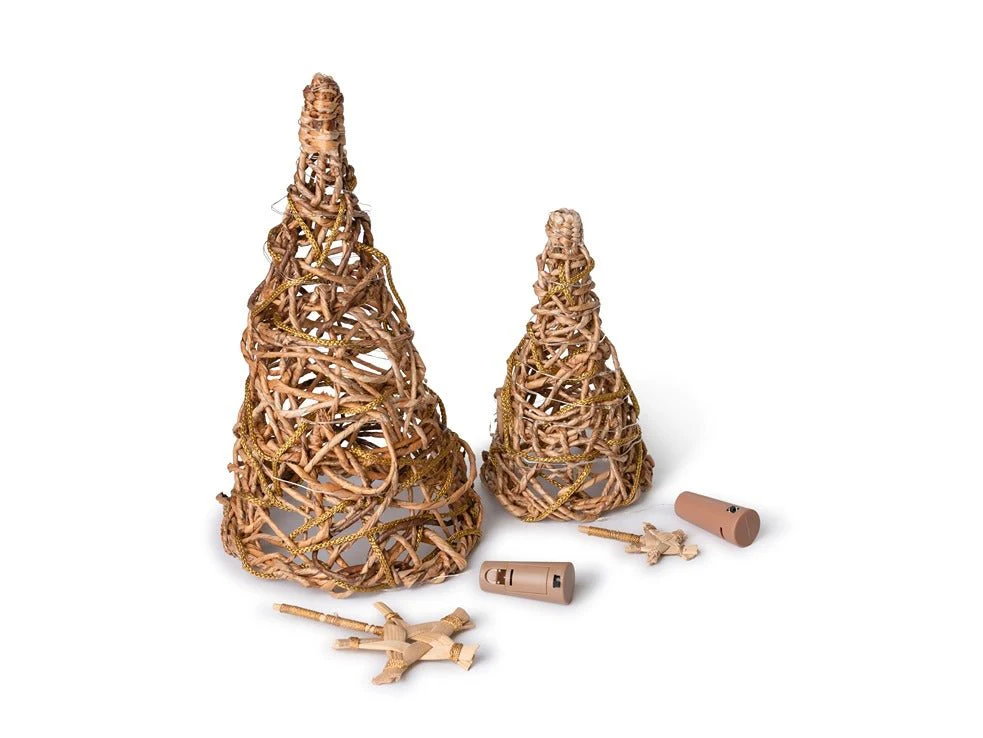 Banana Rope Star Top Christmas Tree – Handcrafted Eco-Friendly Festive - Image 9