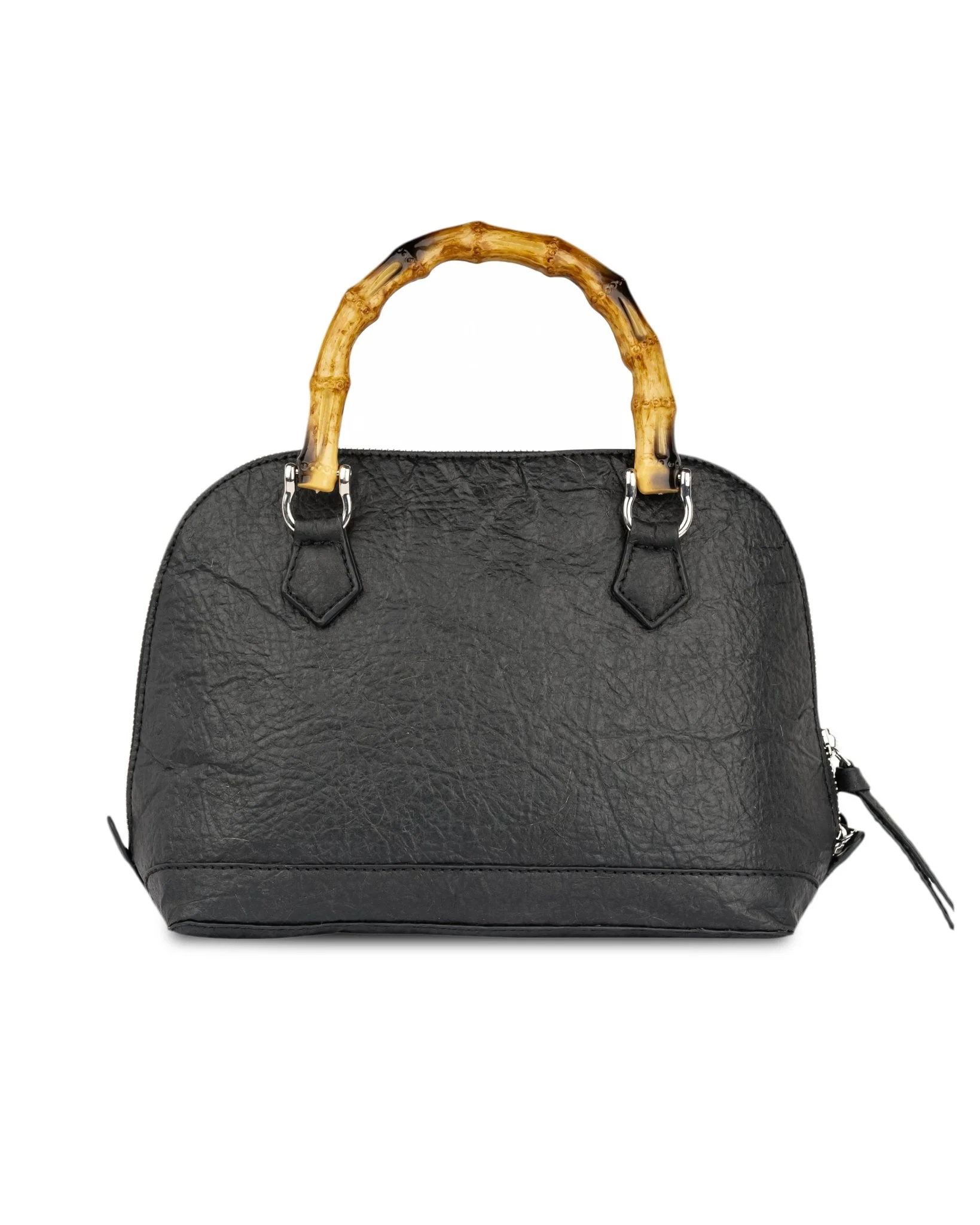 Banaric Bamboo Handle Handbag | Stylish Handmade Fashion Accessory - Image 3