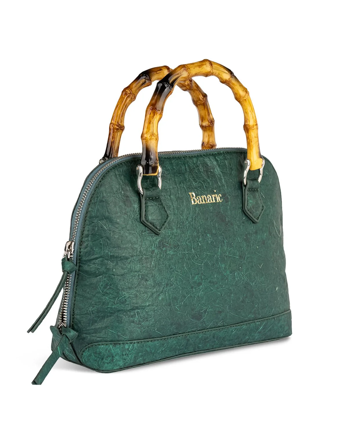 Banaric Bamboo Handle Handbag | Stylish Handmade Fashion Accessory - Image 5