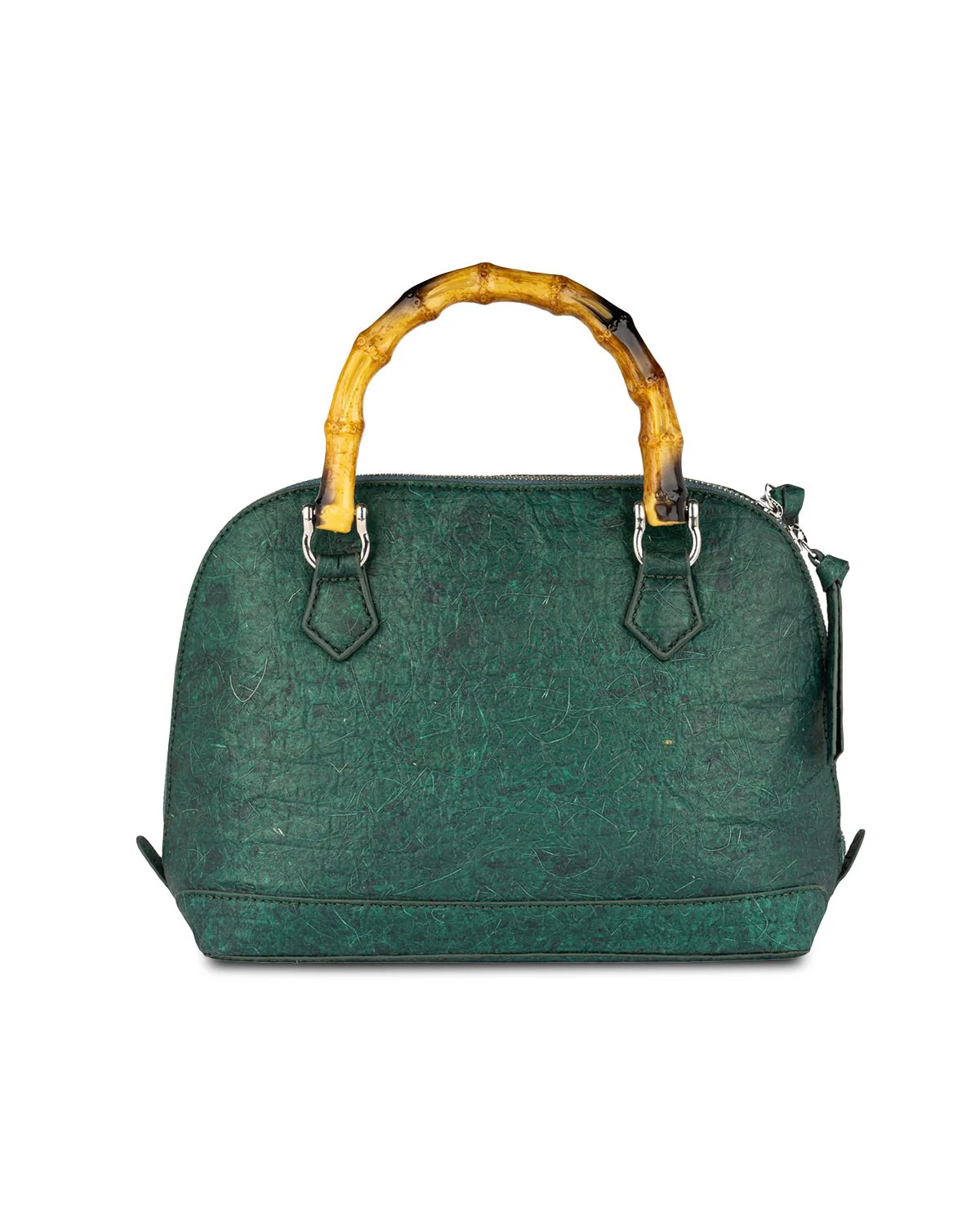 Banaric Bamboo Handle Handbag | Stylish Handmade Fashion Accessory - Image 6