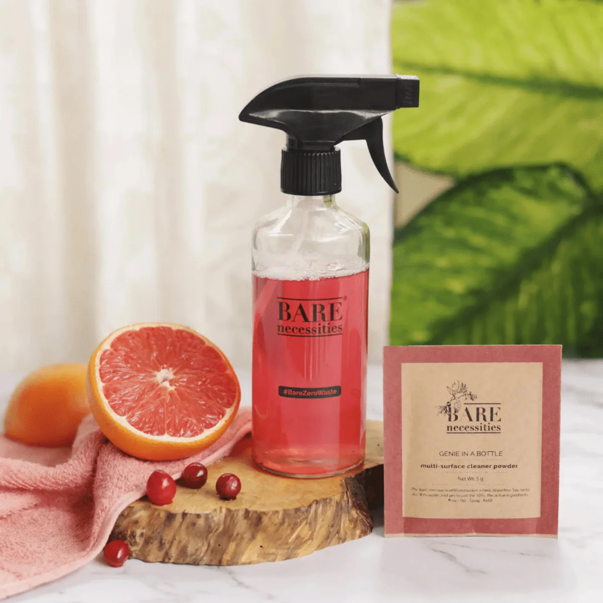 Powder to Liquid Multi Surface Cleaner | Natural Plant Based Herbal Non- Toxic Kids & Pet Friendly