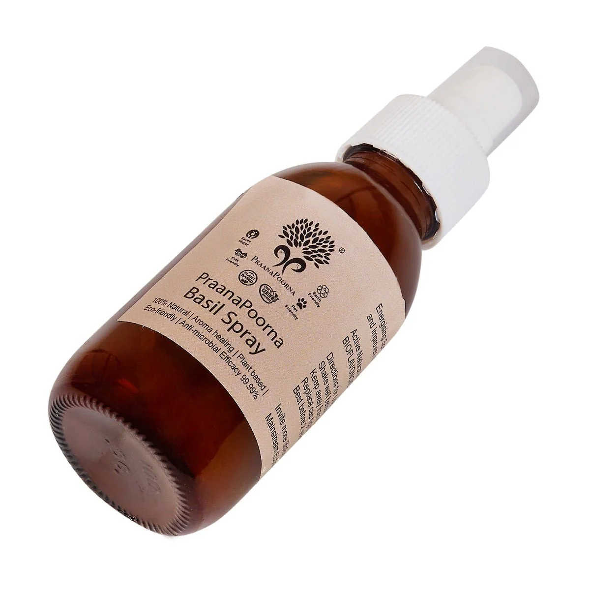 Basil Energizing Spray Natural Air Freshner-100ml - Image 2