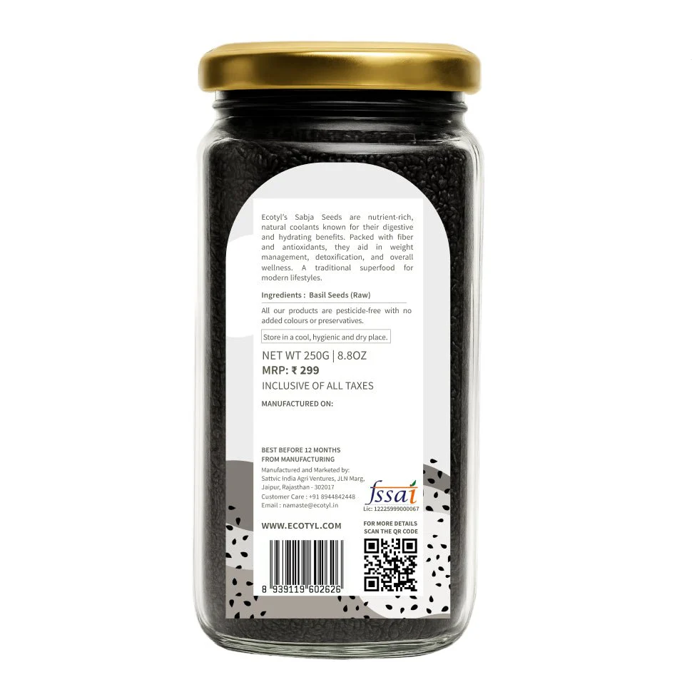 Basil Seeds | Sabja Seeds- 250g - Image 6