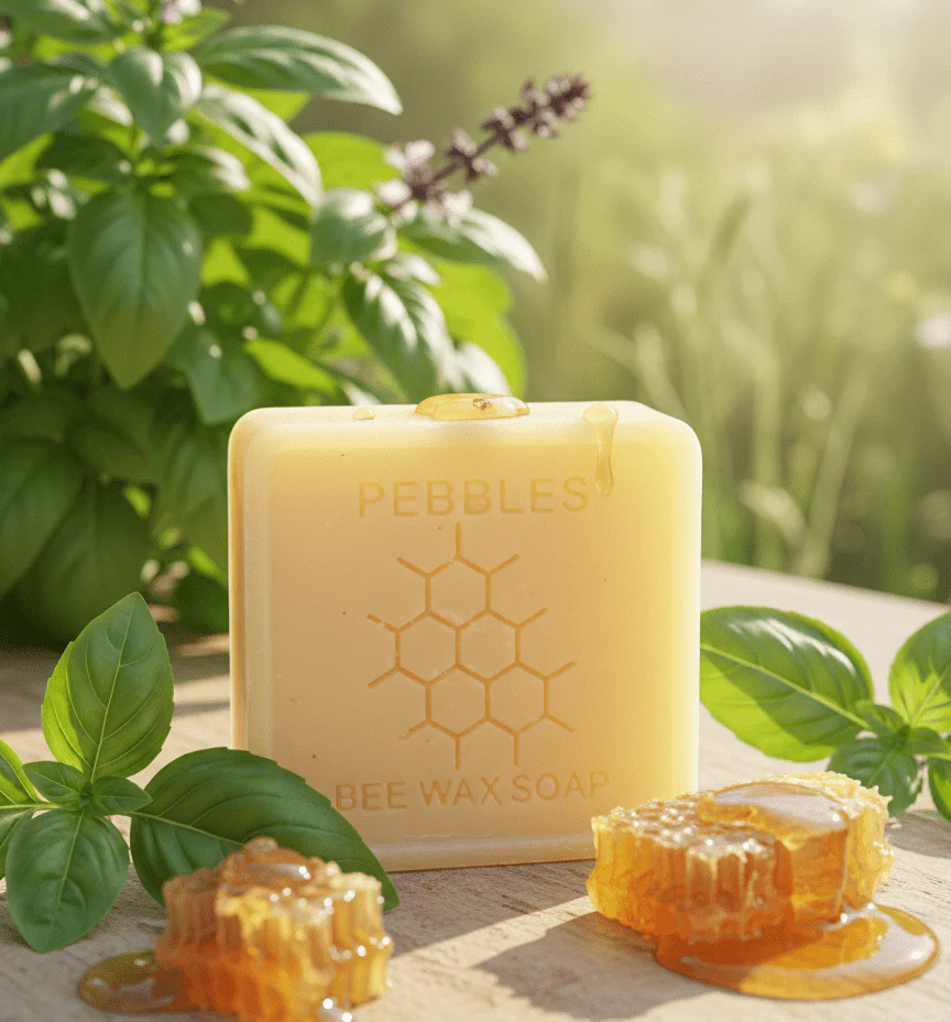Basil Soap | Natural Beeswax & HoneyShield Moisture Bar - Image 2