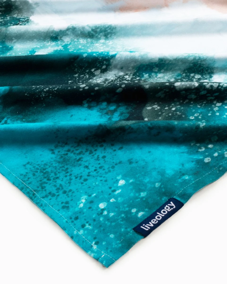 Bamboo & Cotton Blend Printed Everyday Bath Towel | Beach Days - Image 2
