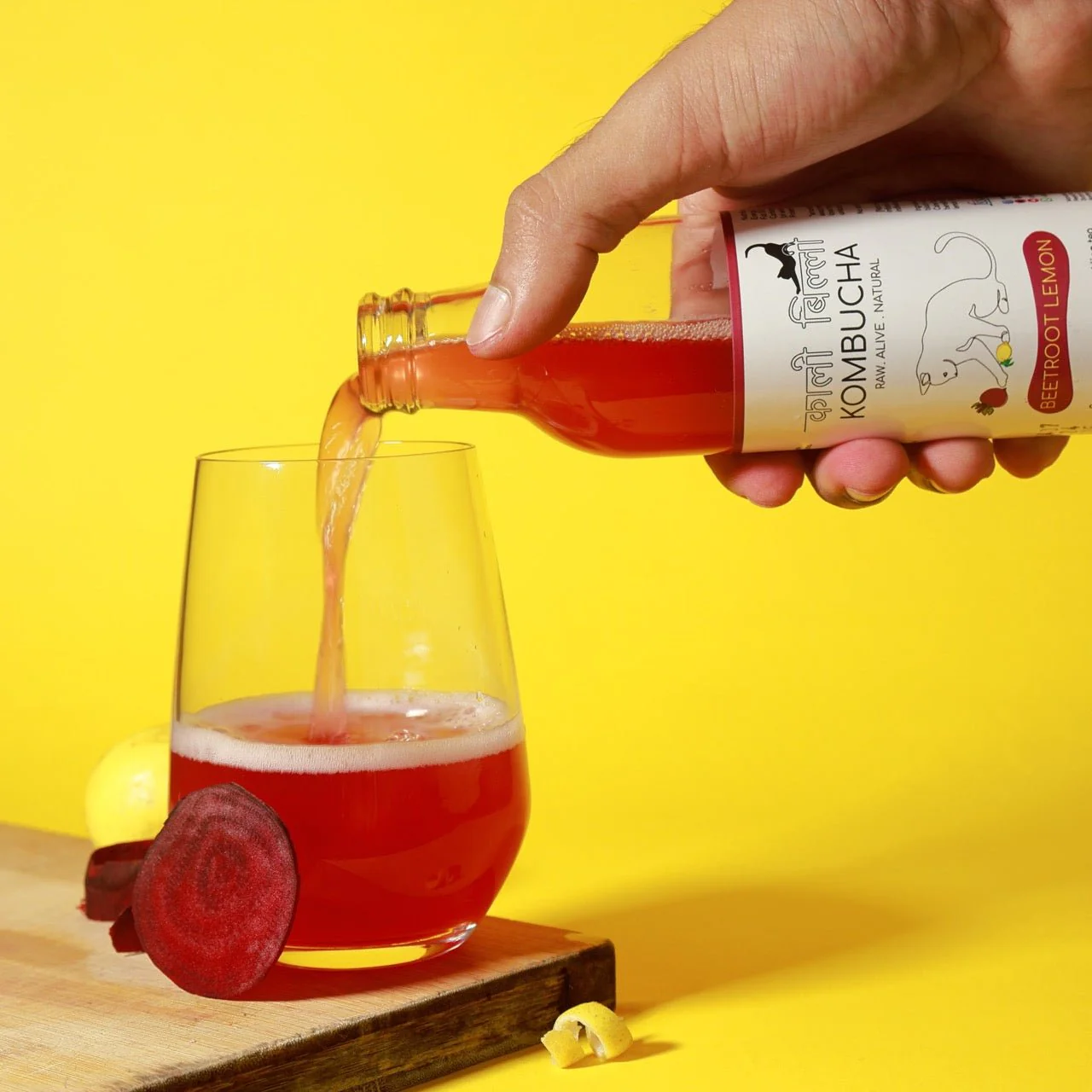 Beetroot Lemon Kombucha 250ml | Probiotic Fermented Drink - Image 3