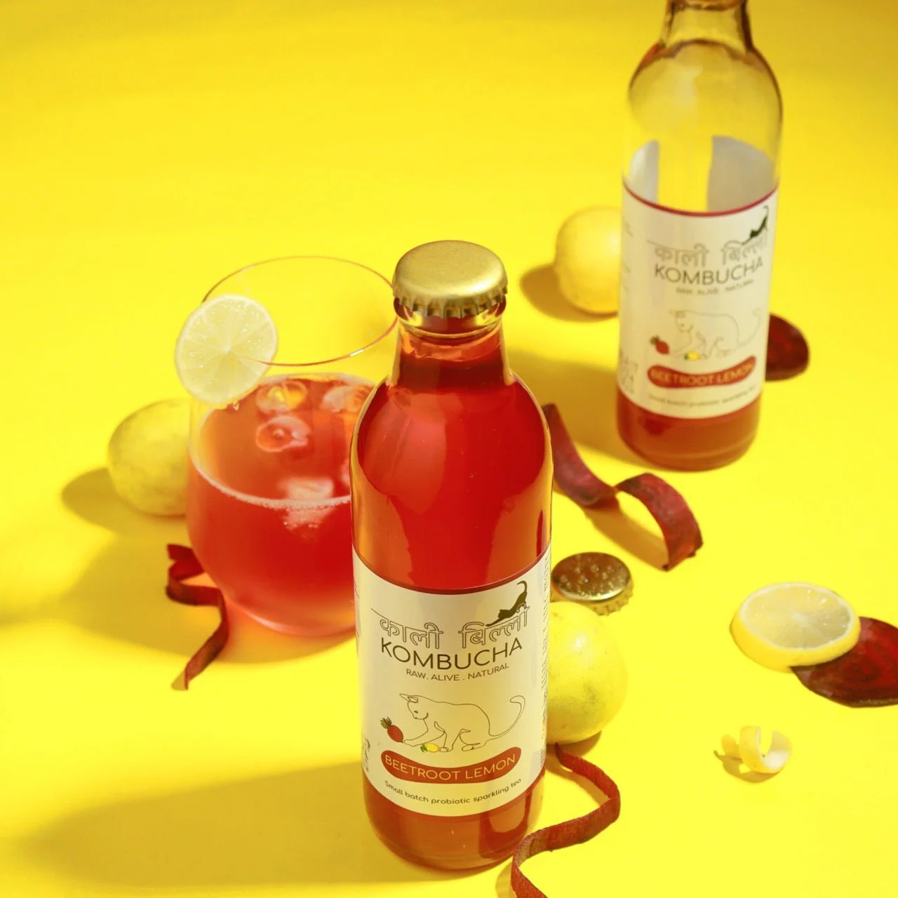 Beetroot Lemon Kombucha 250ml | Probiotic Fermented Drink - Image 4