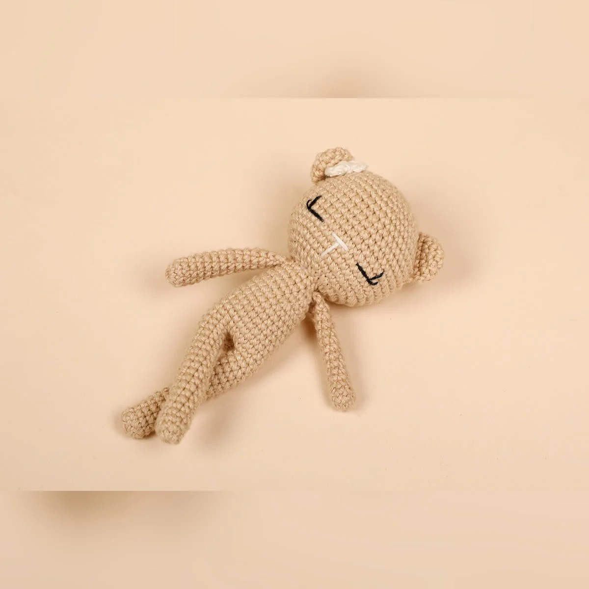 Crochet Baby Bear Doll – Soft Plush for Infants - Image 2