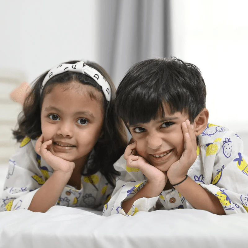 100% Cotton Berry Bliss Kids Kurta & Pants Set - Image 3