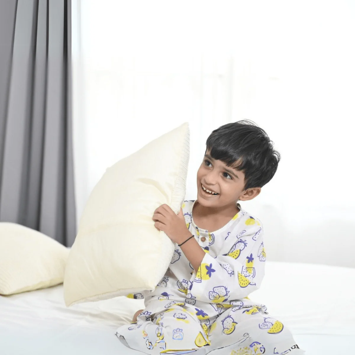 100% Cotton Berry Bliss Kids Kurta & Pants Set - Image 4