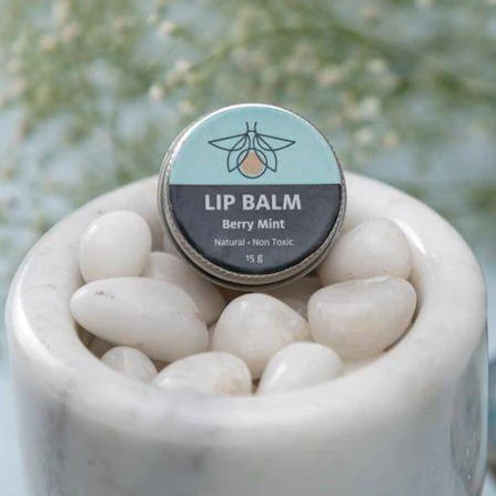 Berry Mint Lip Balm made with Organic Beeswax 6 g