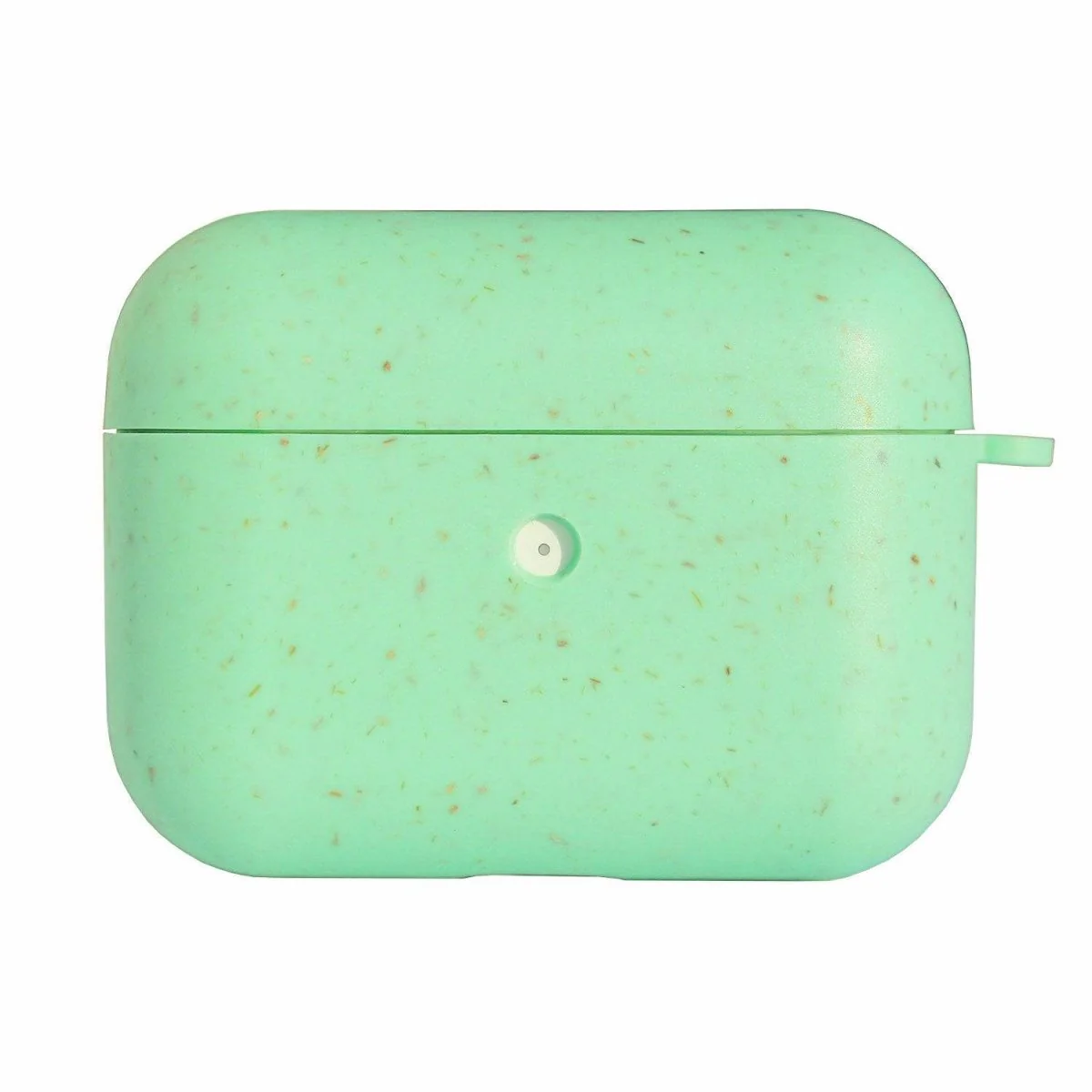 Biodegradable Eco-Friendly Wheat Straw AirPods Cover - Mint Green - Image 3