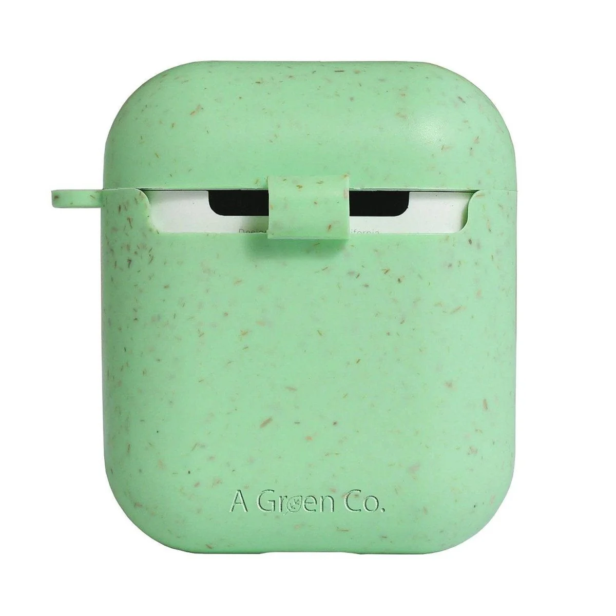 Biodegradable Eco-Friendly Wheat Straw AirPods Cover - Mint Green - Image 6
