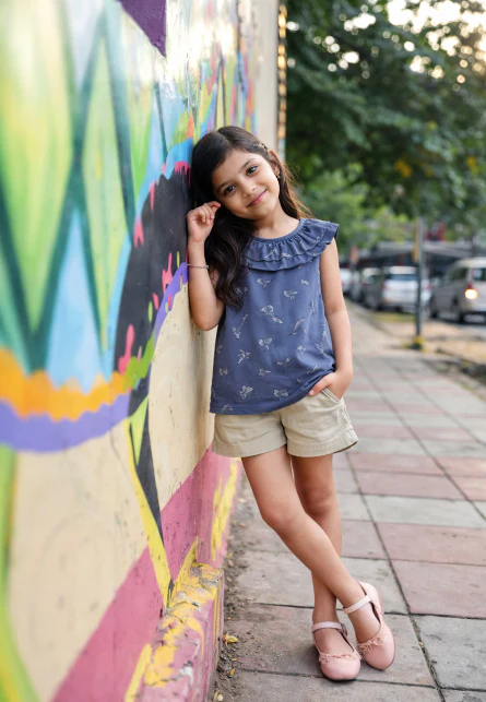 Girls Bird Flock Top & Shorts Set Regular Fit – Cute Summer Outfit - Image 7