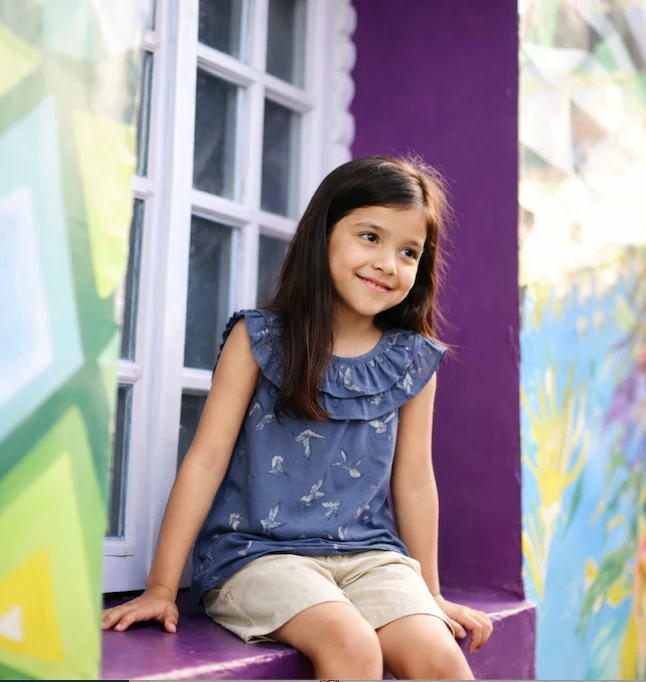 Girls Bird Flock Top & Shorts Set Regular Fit – Cute Summer Outfit - Image 8