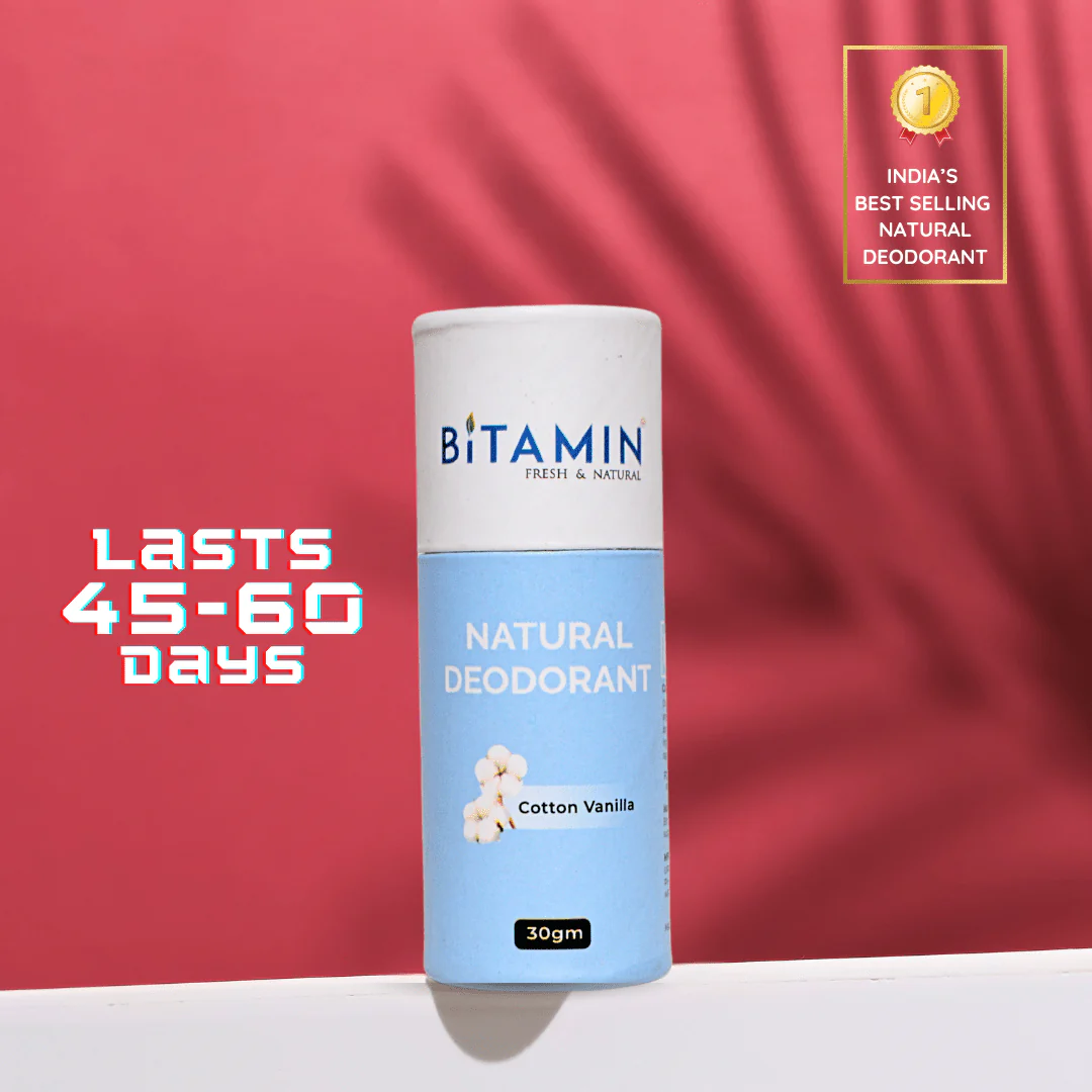 Cotton Vanilla Natural Deodorant - 30g - Image 4
