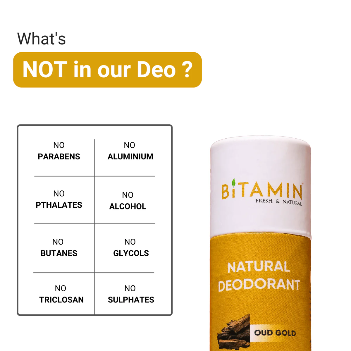 Oud Gold Natural Deodorant - 30g - Image 6