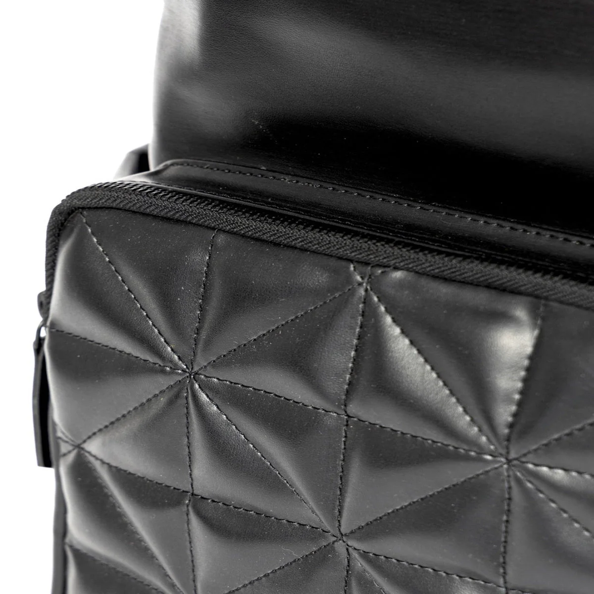 Black Noir Vegan Leather Backpack - Image 7