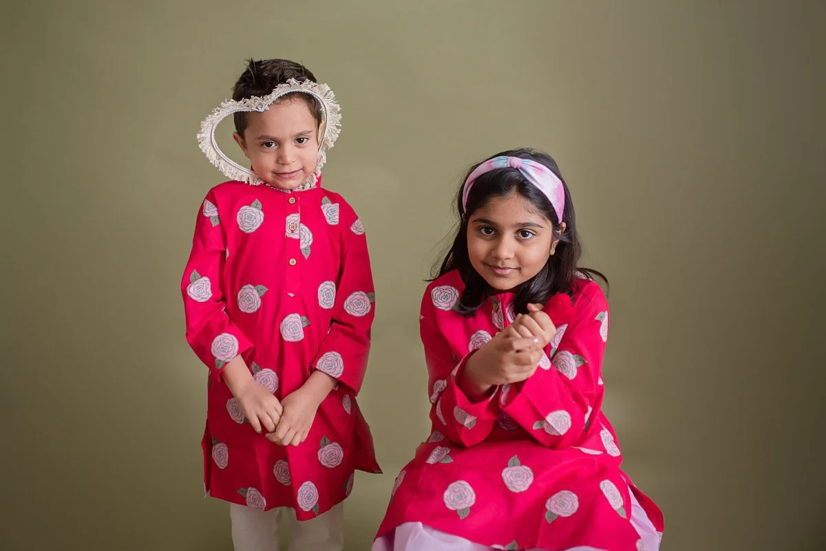 Bloomimg Red- Girls Ethnic Wear - Image 5