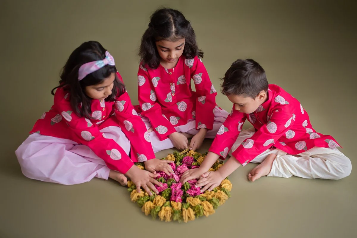 Bloomimg Red- Girls Ethnic Wear - Image 7