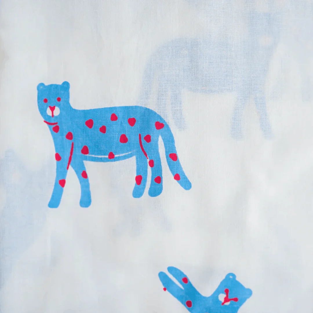 Blue Panther- Unisex Kids Cotton Nightwear - Image 5