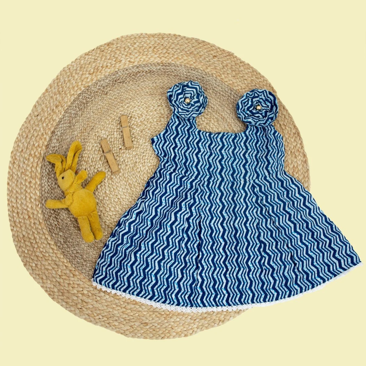 Pure Cotton Baby Dress with Printed Design - Image 3