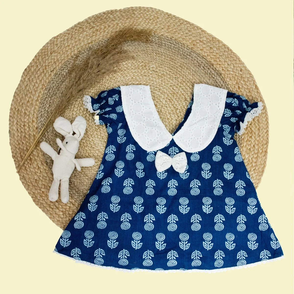 Pure Cotton Baby Dress with Printed Design - Image 4
