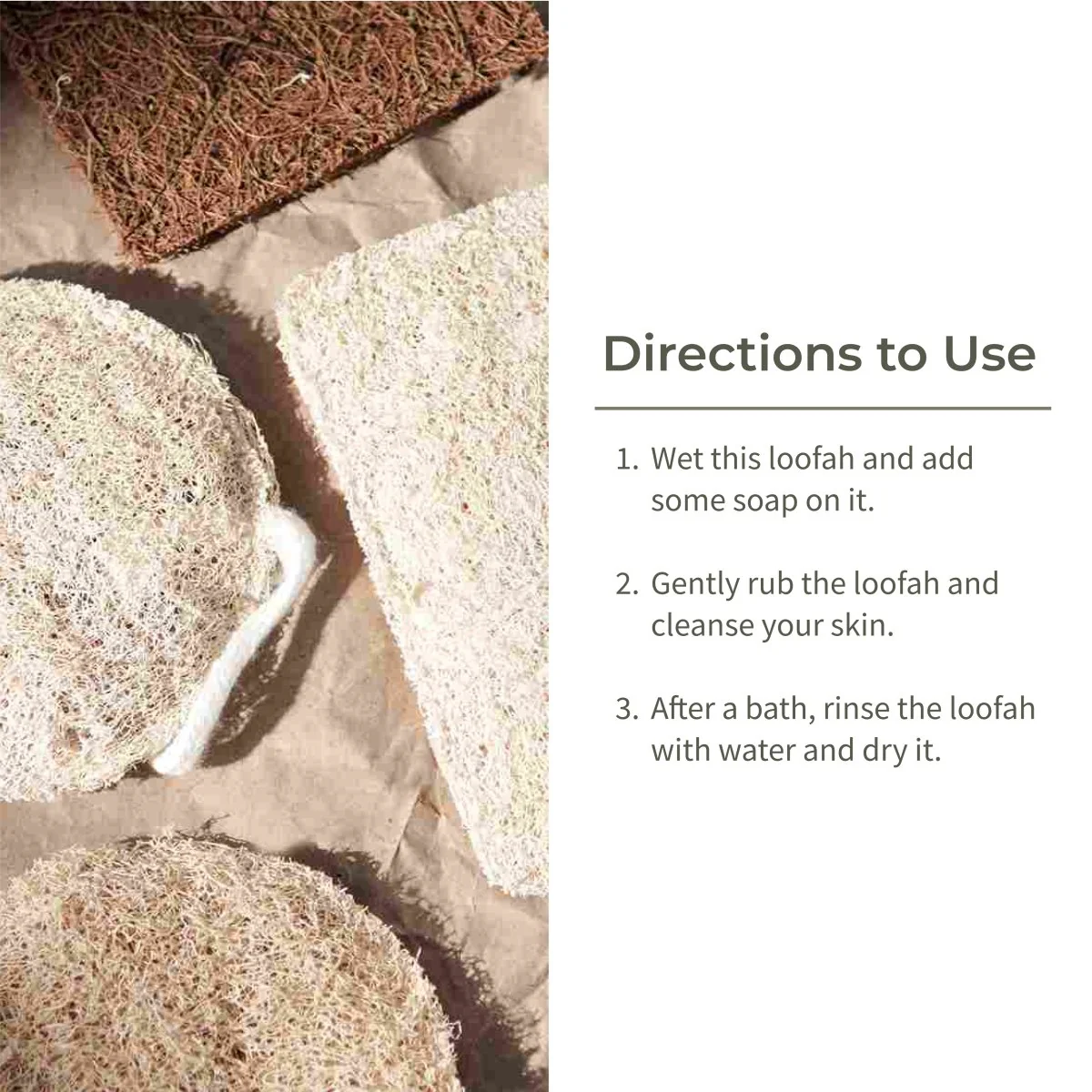 Natural Body Loofah | For Gentle Exfoliation (Set of 2) - Image 4