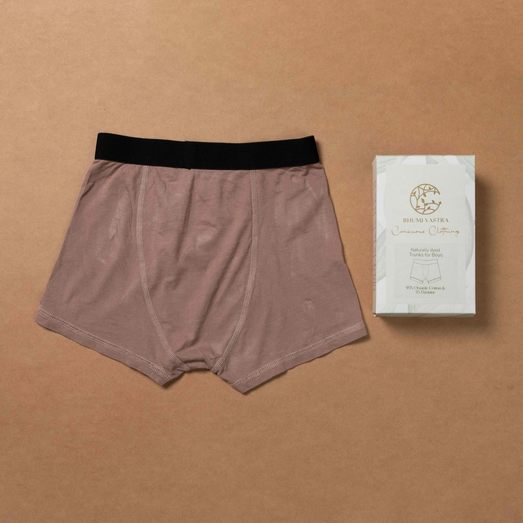 Boys Trunks-Organic- Plant Dyed- 0 Toxins- Anti-Microbial-Pack of 2 - Image 4