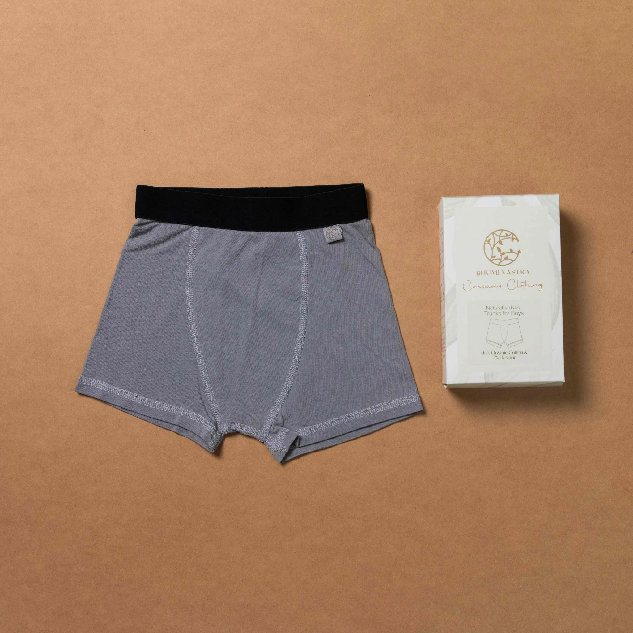 Boys Trunks-Organic- Plant Dyed- 0 Toxins- Anti-Microbial-Pack of 2 - Image 9
