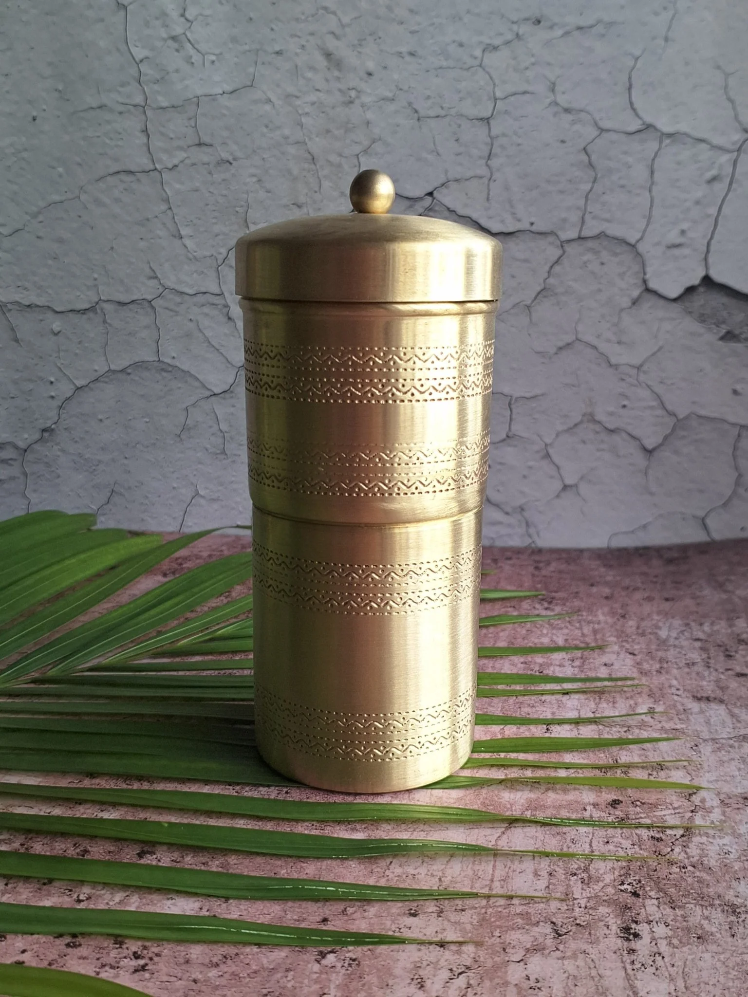 Brass Coffee Filter | Traditional Indian Coffee Brewing Accessory