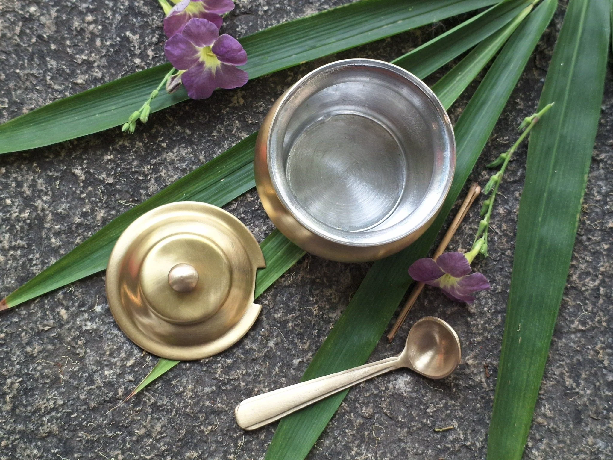 Brass Ghee Pot with Tin Coating | Traditional Indian Kitchenware - Image 5