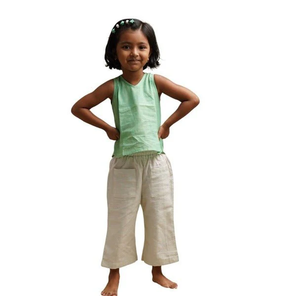 Cotton Pants with a flare for girls - Image 2