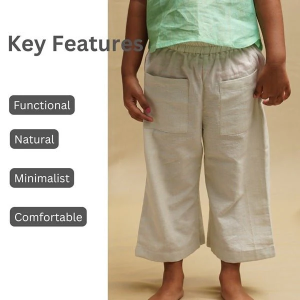 Cotton Pants with a flare for girls - Image 6