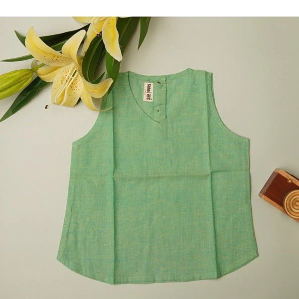 Sleeveless Cotton Top for Girls