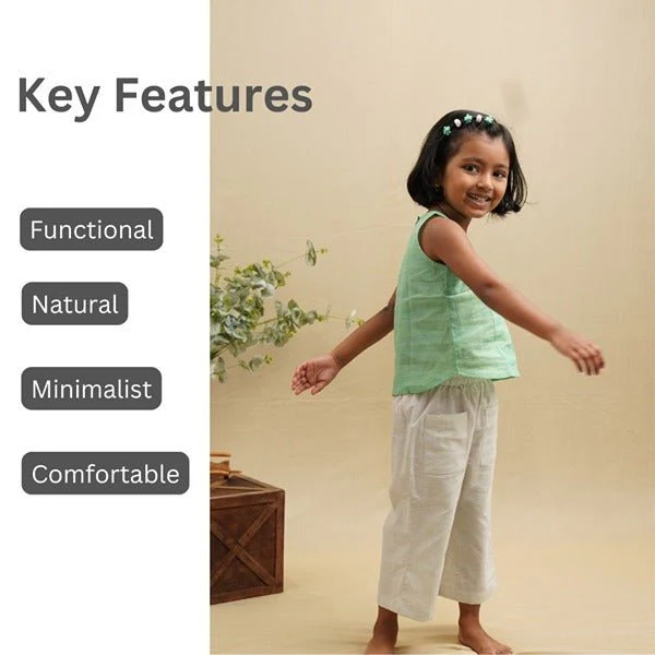 Sleeveless Cotton Top for Girls - Image 3