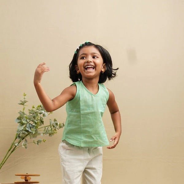 Sleeveless Cotton Top for Girls - Image 5