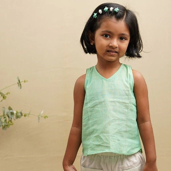 Sleeveless Cotton Top for Girls - Image 6
