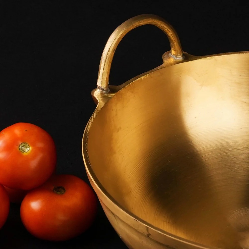 Bronze Handmade Kadai- Large - Image 2
