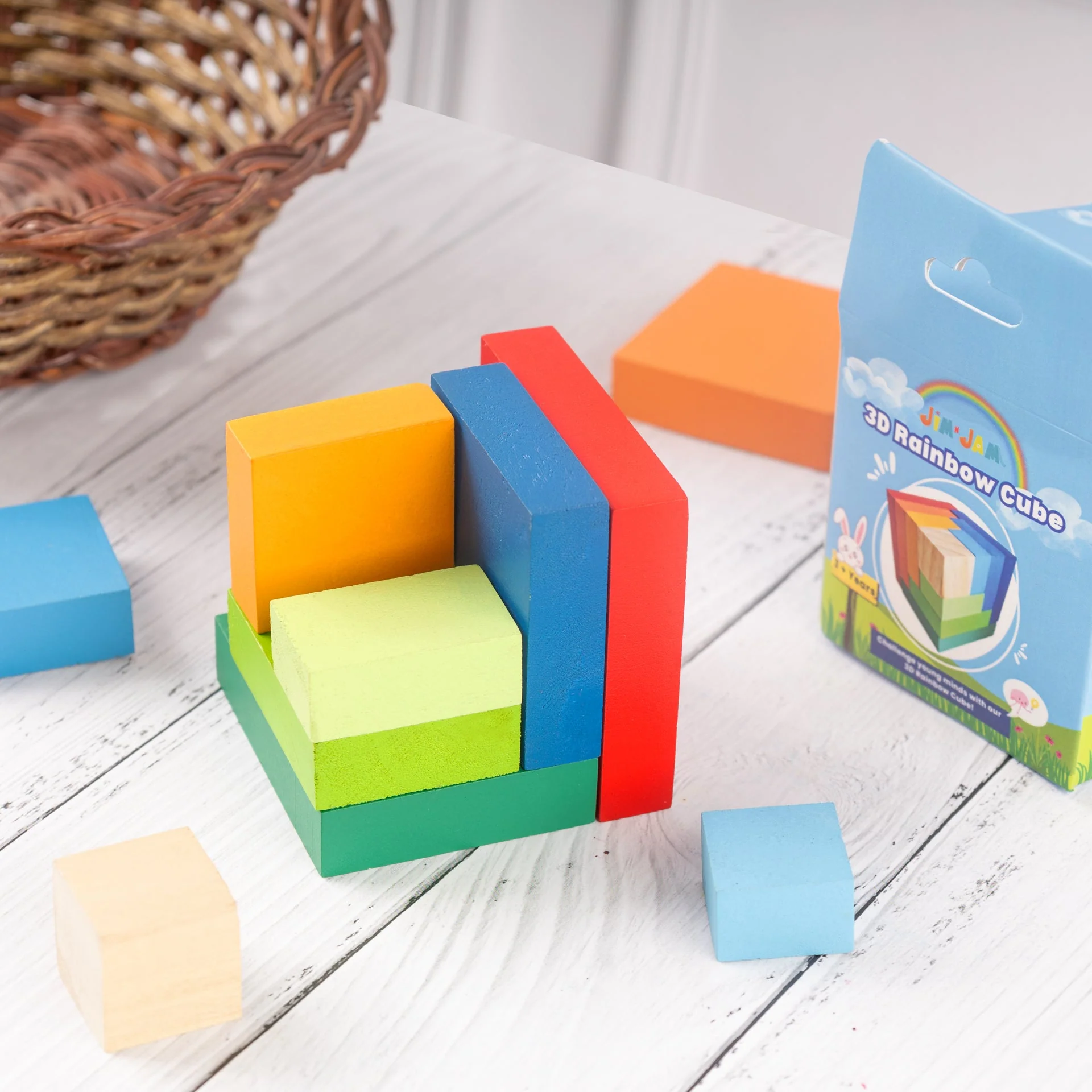 Build-a-Cube | Open-Ended Wooden Building Toy For Kids - Image 3