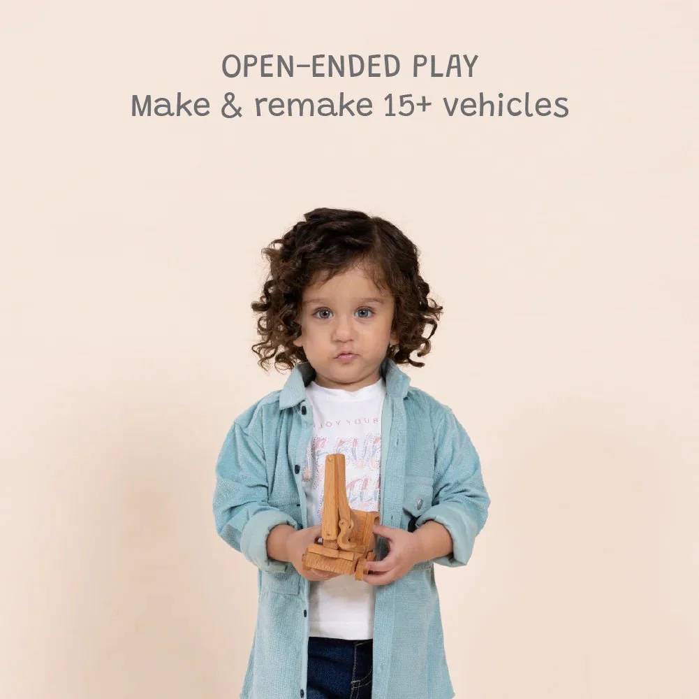 Build-It Construction Vehicles  | Wooden Toy Trucks - Image 2