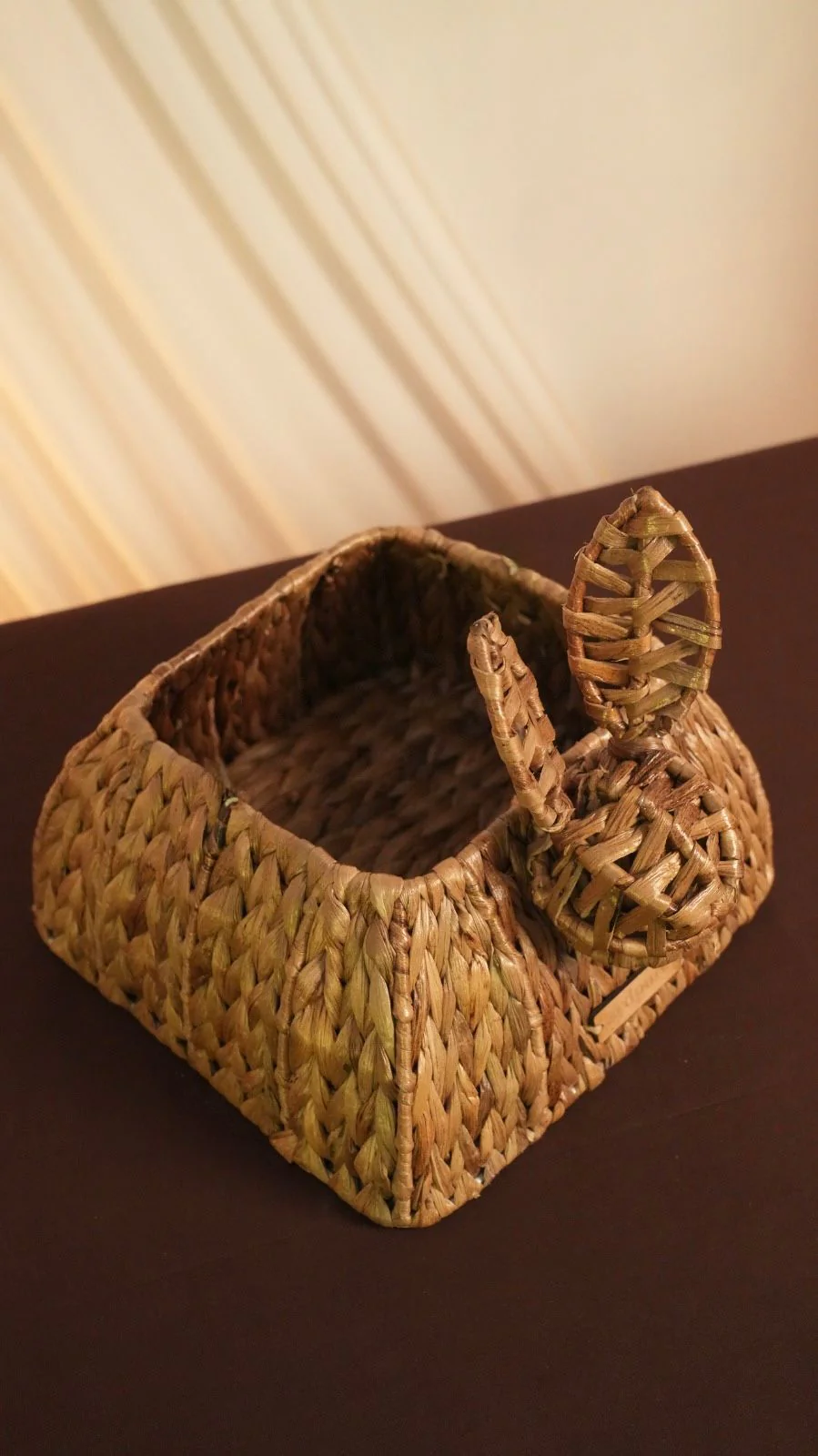 Bunny Rabbit Basket | Cute Handcrafted Basket for Décor & Storage - Image 2