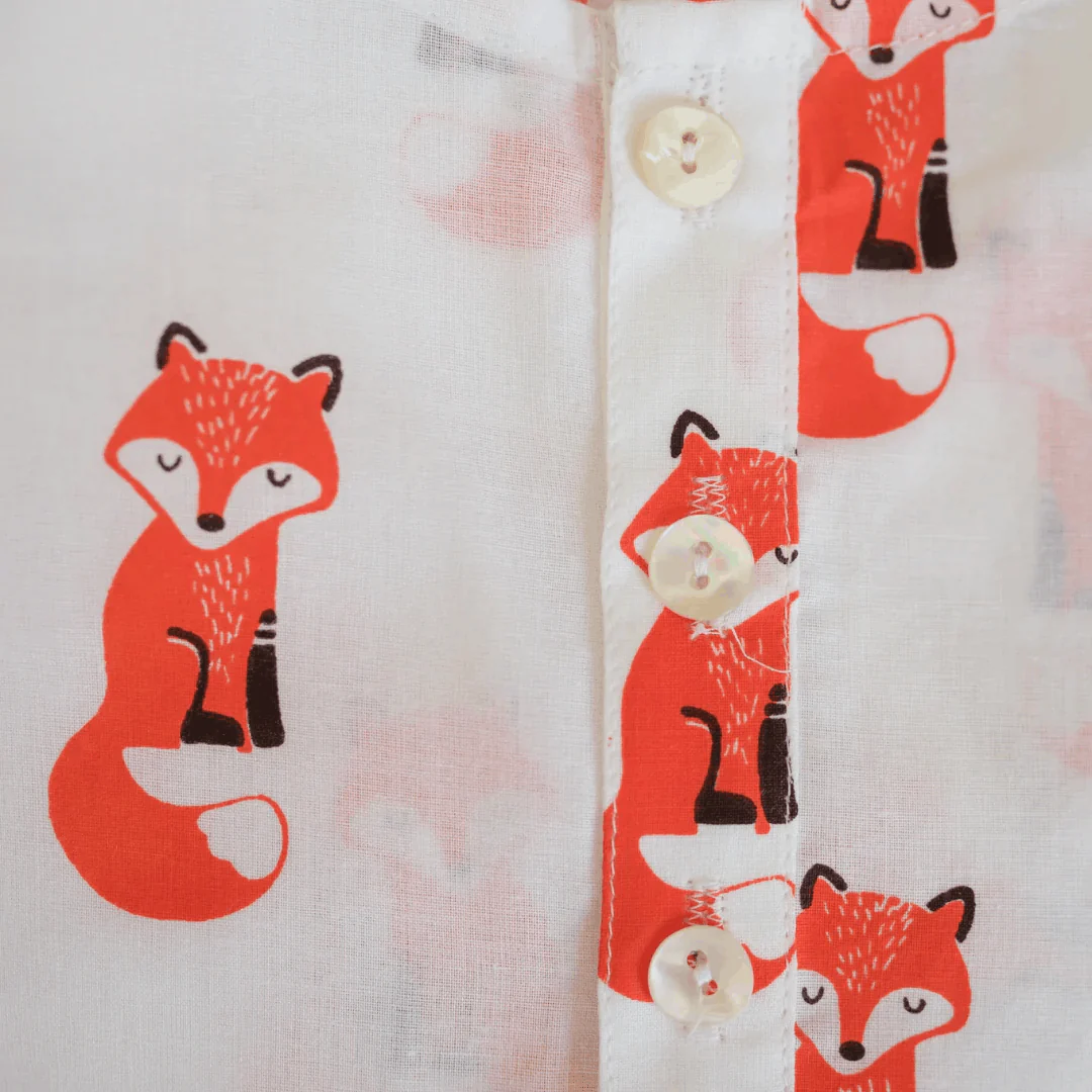 Bushy Fox- Unisex Kids Cotton Nightwear - Image 7