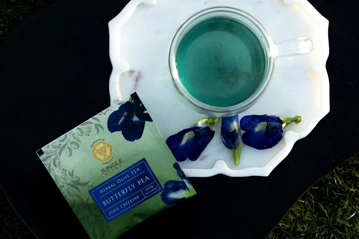 Butterfly Blue Pea Olive Tea | Antioxidant Herbal Infusion - Image 2