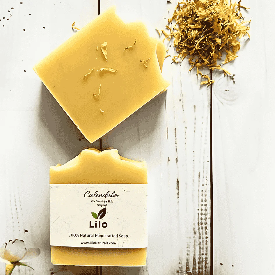 Calendula Bar Soap for Sensitive Skin with Cocoa & Mango Butter