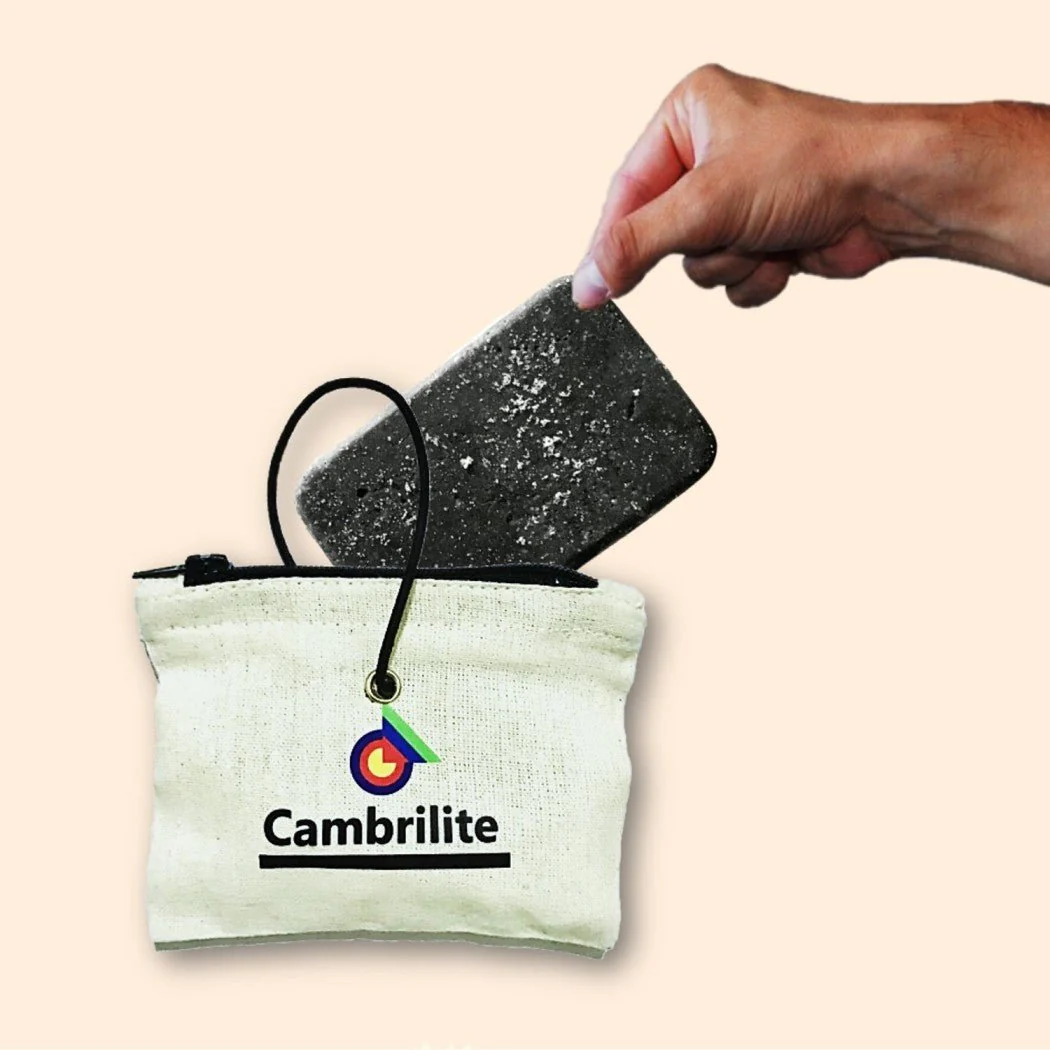 Cambrilite Camphor Claystone Car Freshener Sachet | Grey | Pack of 1 - Image 3