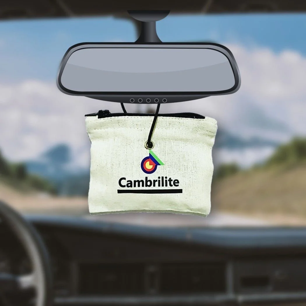 Cambrilite Camphor Claystone Car Freshener Sachet | Grey | Pack of 1 - Image 7