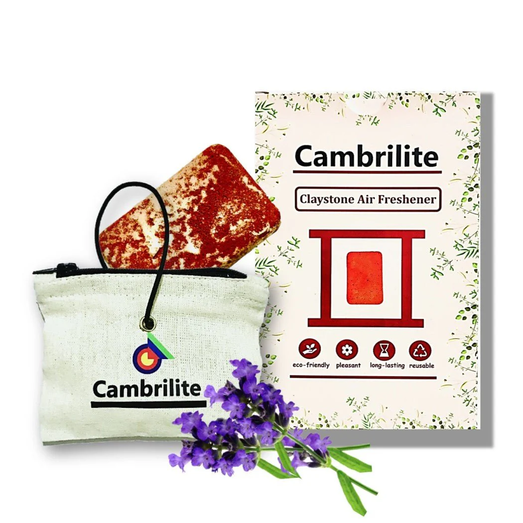 Cambrilite Camphor Claystone Car Freshener Sachet | Red | Pack of 1 - Image 13